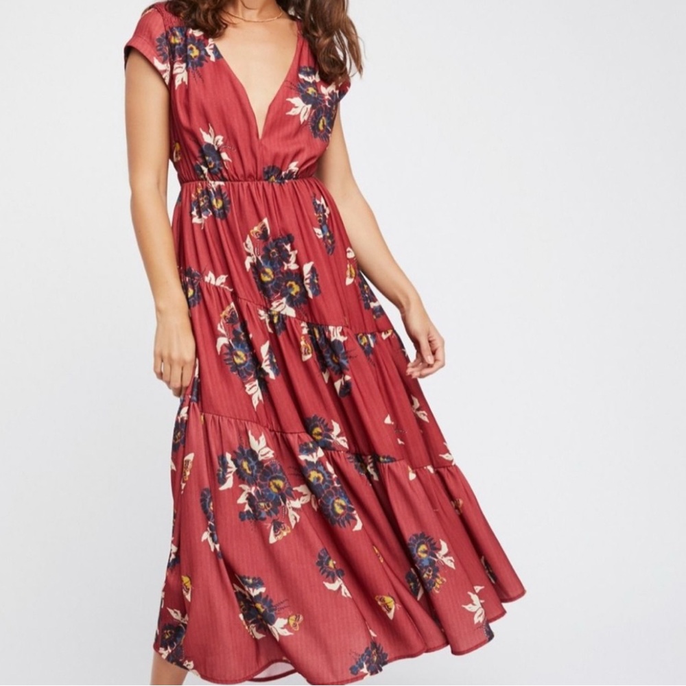 Free People All I Got Tiered Red Floral Maxi Dress
BNWT
Size 8 - Picture 3 of 9